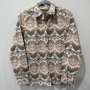 Woolrich Size M Printed Keystone Flannel 100% Cotton